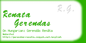renata gerendas business card