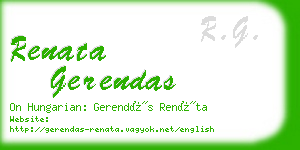 renata gerendas business card